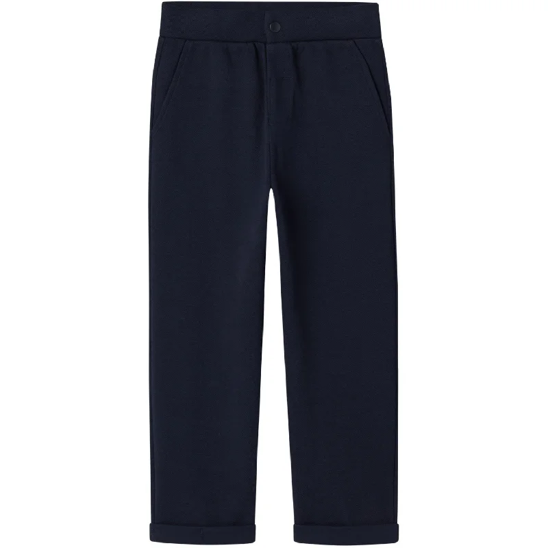 Sports Pant for commuting-Name It Dark Sapphire Rolaf Regular Sweatpants