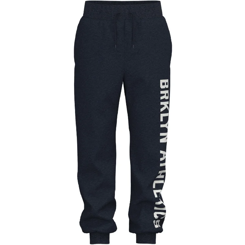 Sports Pant for couples-Name It Dark Sapphire Brk Lyn Vidar Regular Sweatpants