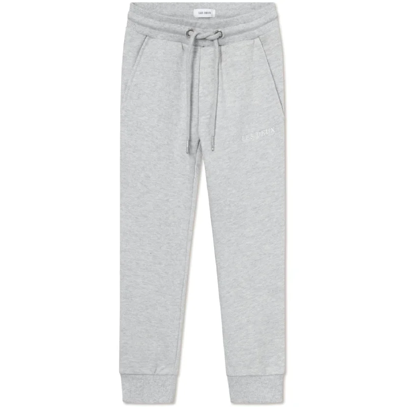 Sports Pant with loose cuffs-Les Deux Kids Snow Melange Dexter Sweatpants Kids