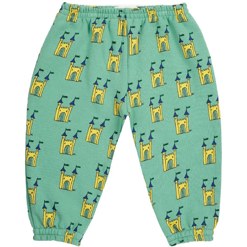 Sports Pant with high-maintenance-Bobo Choses Green Faraway Castle All Over JAndging Pants