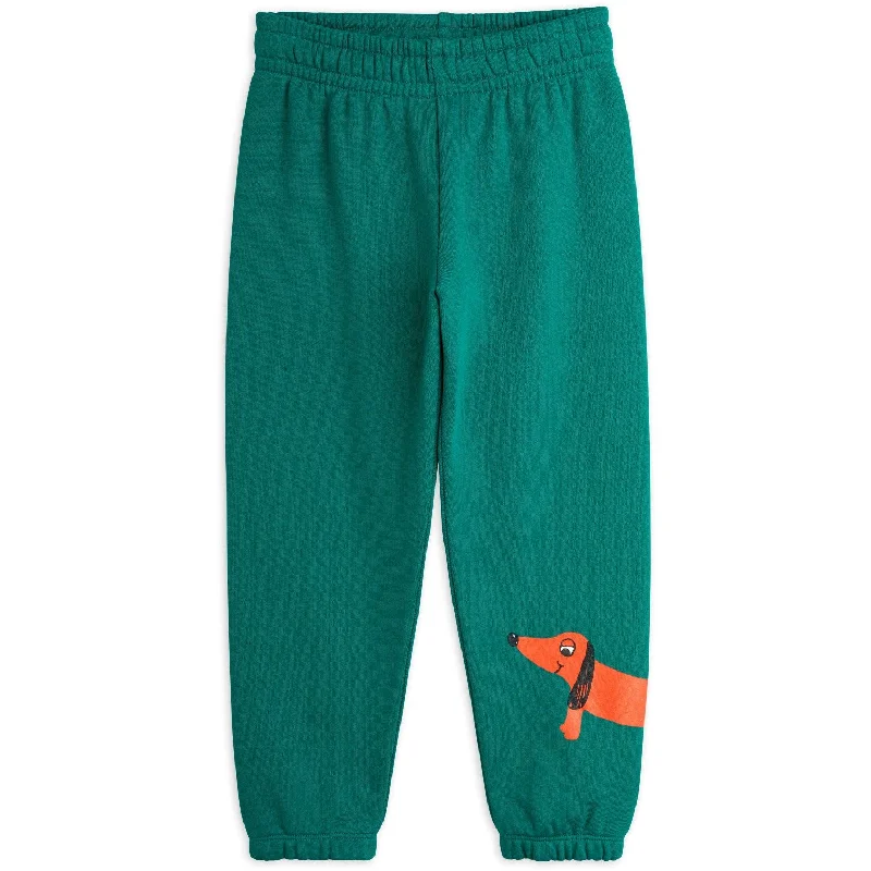 Sports Pant with puffer design-Mini Rodini Green Dog Sp Sweatpants