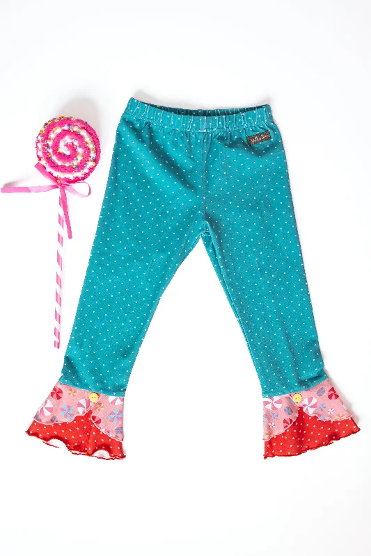 Sports Legging yellow-Twinkle Tree Treasures Scrappy Leggings