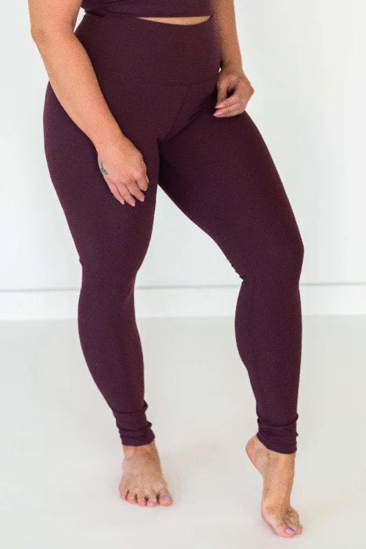 Sports Legging with lightweight comfort-Luna Legging | Bordeaux