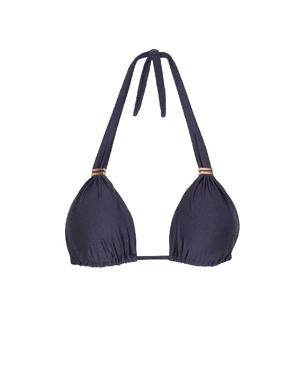 Swimwear with smooth texture-Bia Tube Top - Indigo