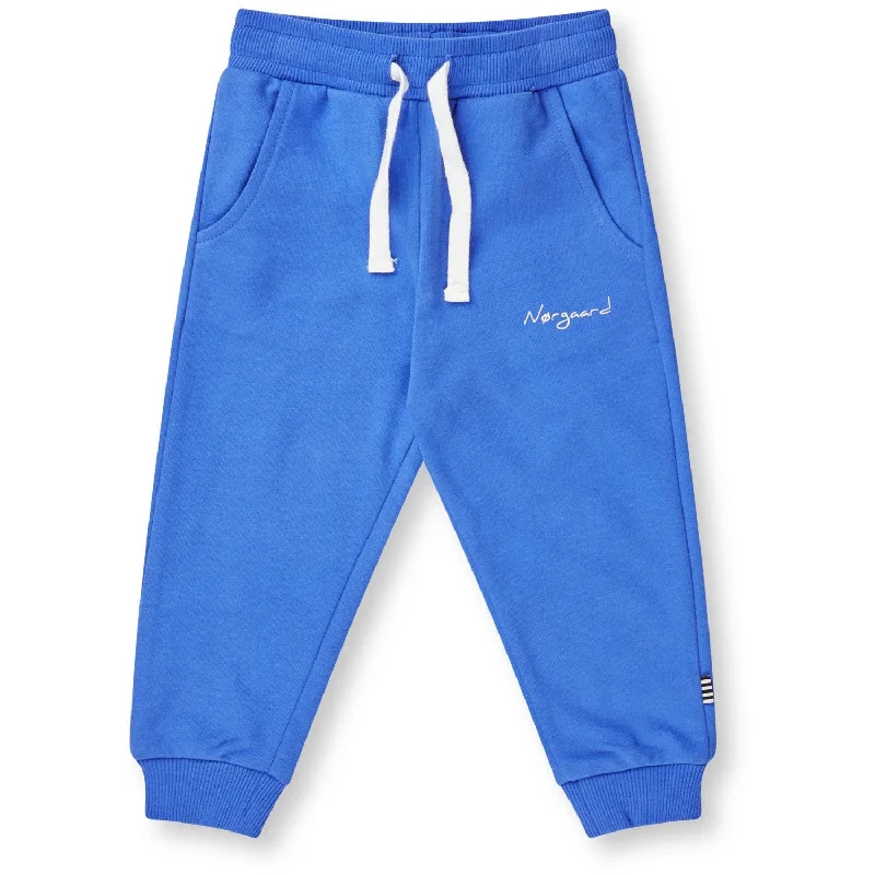 Sports Pant with country charm-Mads Nørgaard Amparo Blue Soft Sweat Pavo Pants