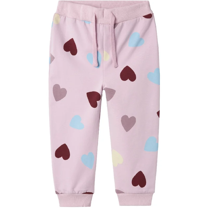 Sports Pant for forest trails-Name It Winsome Orchid Smile Regular Sweatpants