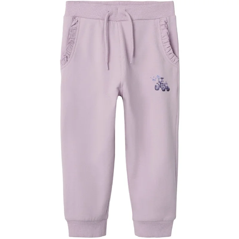 Sports Pant solid color-Name It Winsome Orchid Silvine Regular Sweatpants