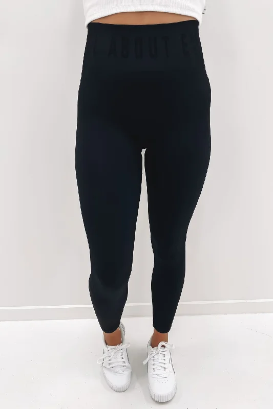 Sports Legging with run-ready-Remi Rib Legging Black