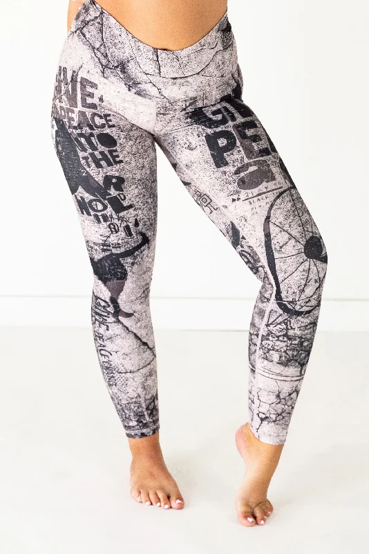 Sports Legging with custom comfort-Peace Legging | Amethyst