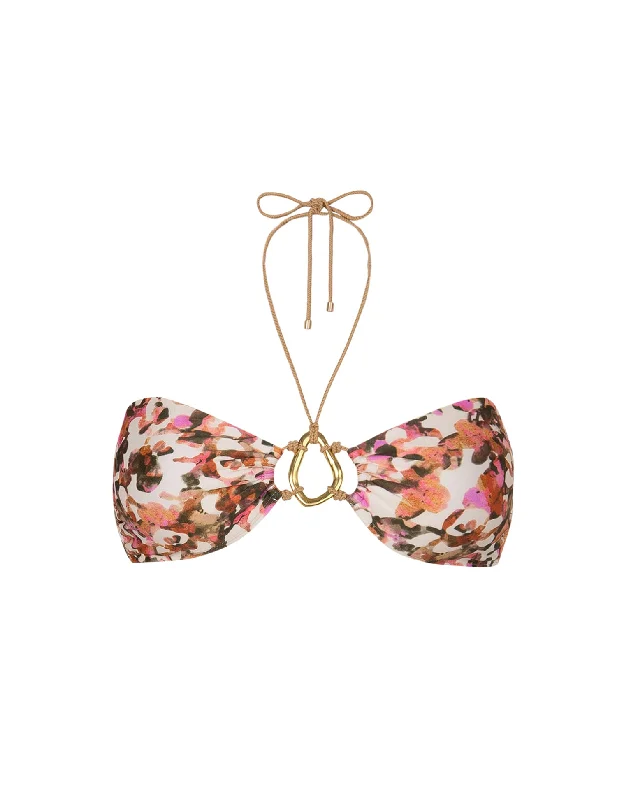 Swimwear with rough fabric-Adalia Bandeau Top - Naia