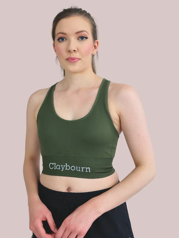 Sports bra with net shape -Claybourn Classic Sports Bra