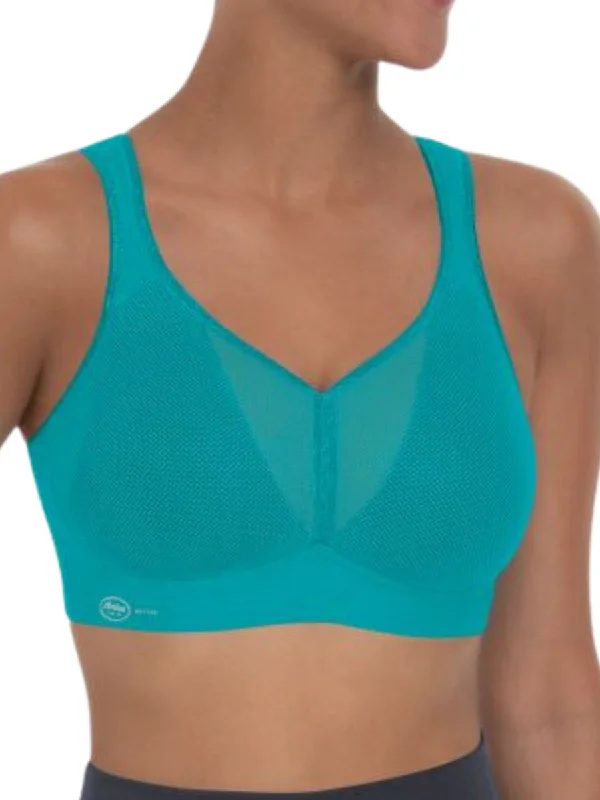 Sports bra with airy fit -Air Control Deltapad Sports Bra - Peacock