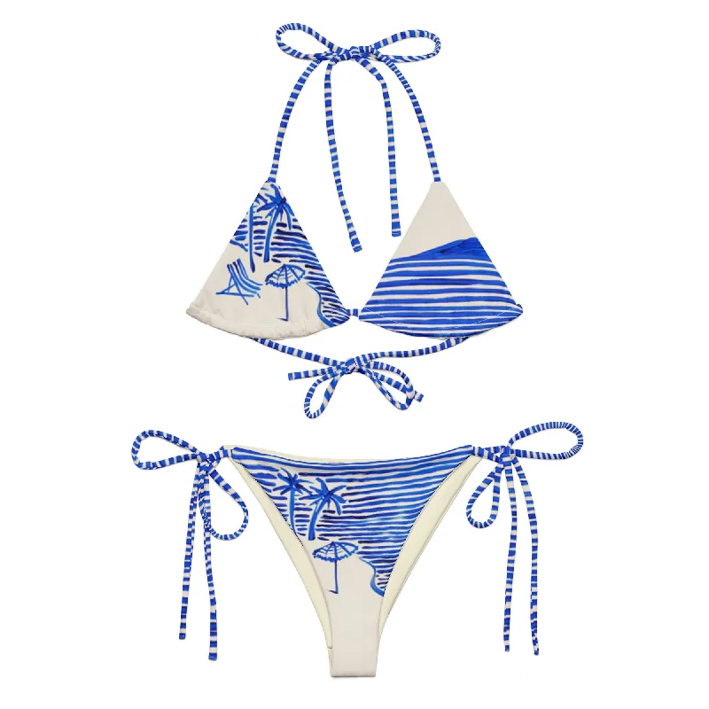 Swimwear for group trips-♻️ Riviera recycled string bikini