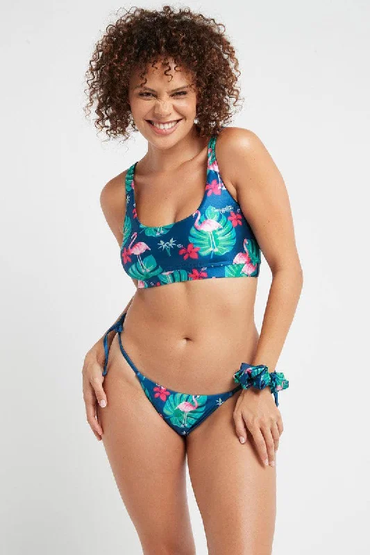 Swimwear with budget fabric-Avalon Bottoms In Flamingos