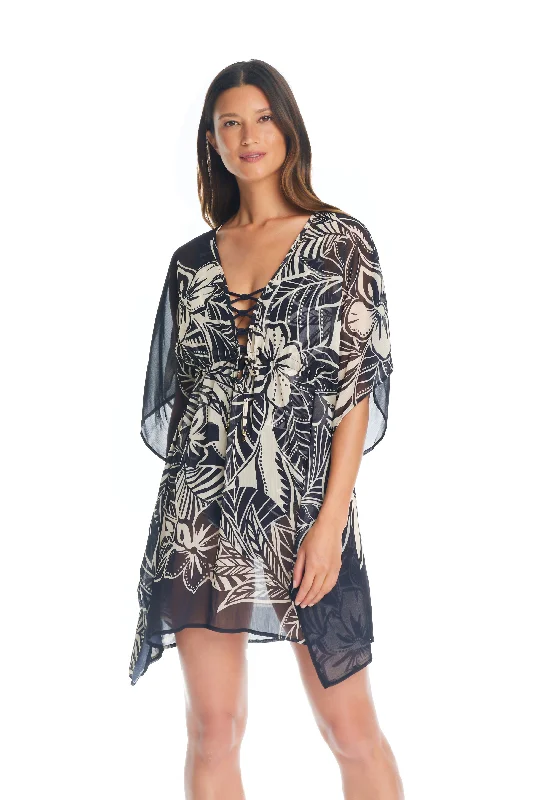 Swimwear with straps-Bleu Rod Beattie Ciao Bella Caftan