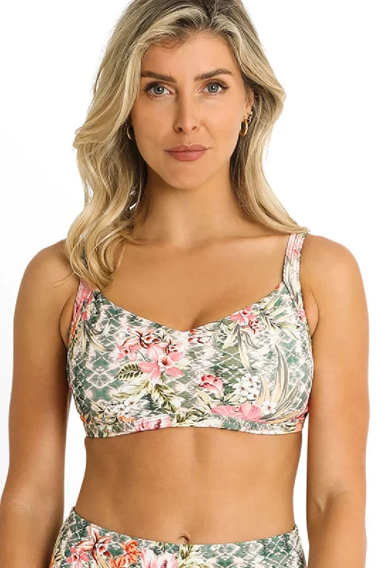 Sports bra for pace sprints -Sunseeker Mai Tai DD/E Bralette Khaki