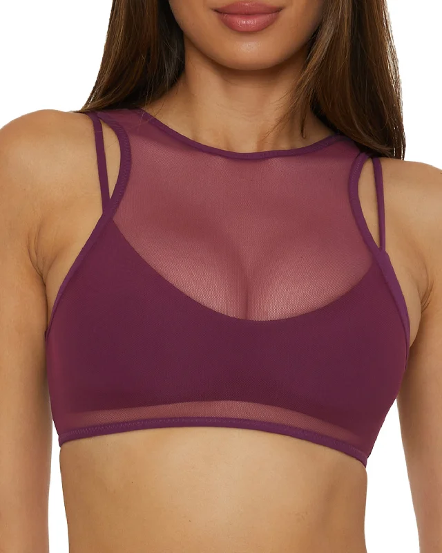 Sports bra for lacrosse games -2025 Becca by Rebecca Virtue Muse Layered Bralette Top - 733257