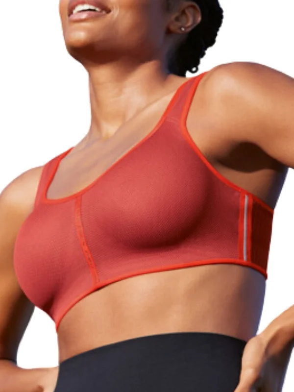 Sports bra with tide fit -PanAlp Air Sports Bra - Henna/Fiesta