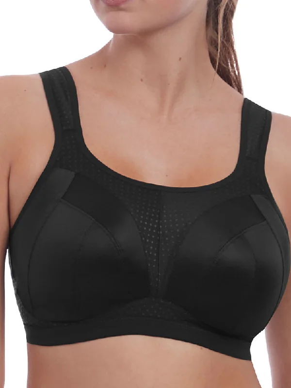 Sports bra with snug shape -Dynamic Non-Wired Sports Bra - Black