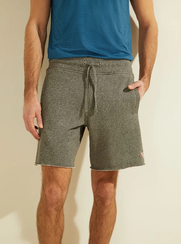 Sports shorts for vault fitness -Eco Grey Roy Fleece Shorts