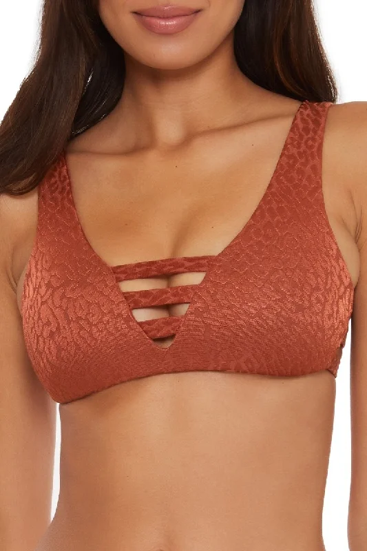 Sports bra with vented seams -BECCA BRALETTE