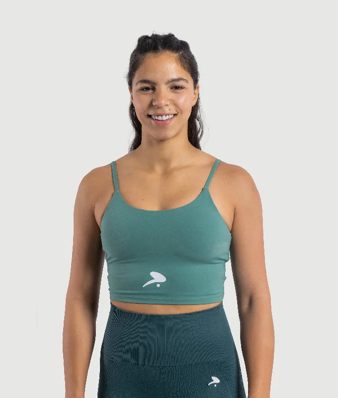 Sports bra with wide fit -level up Bra Top- PINE