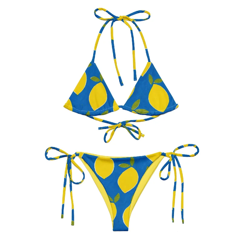 Swimwear with polyester-♻️ Lemons recycled string bikini