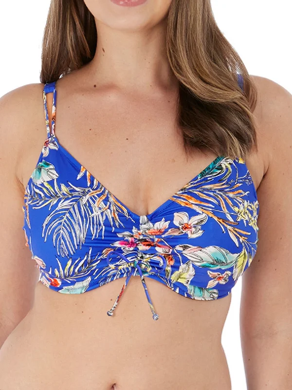 Sports bra with loop shape -Burano Bralette Bikini Top - Pacific