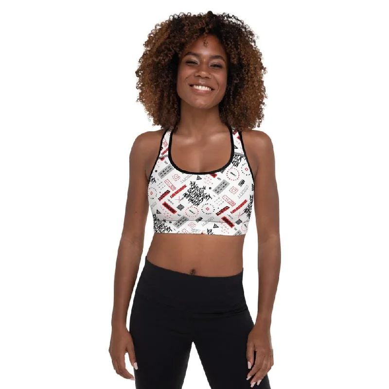 Sports bra with thick fit -Zypher Sports Bra White