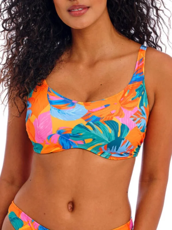 Sports bra with vented shape -Aloha Coast Bralette Bikini Top - Zest