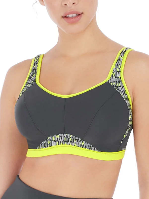 Sports bra with cord shape -Epic Sports Bra - Lime Twist