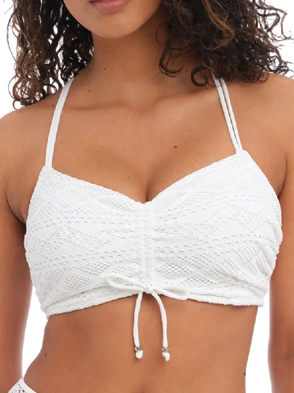 Sports bra with light fit -Sundance Bralette Bikini Top - White