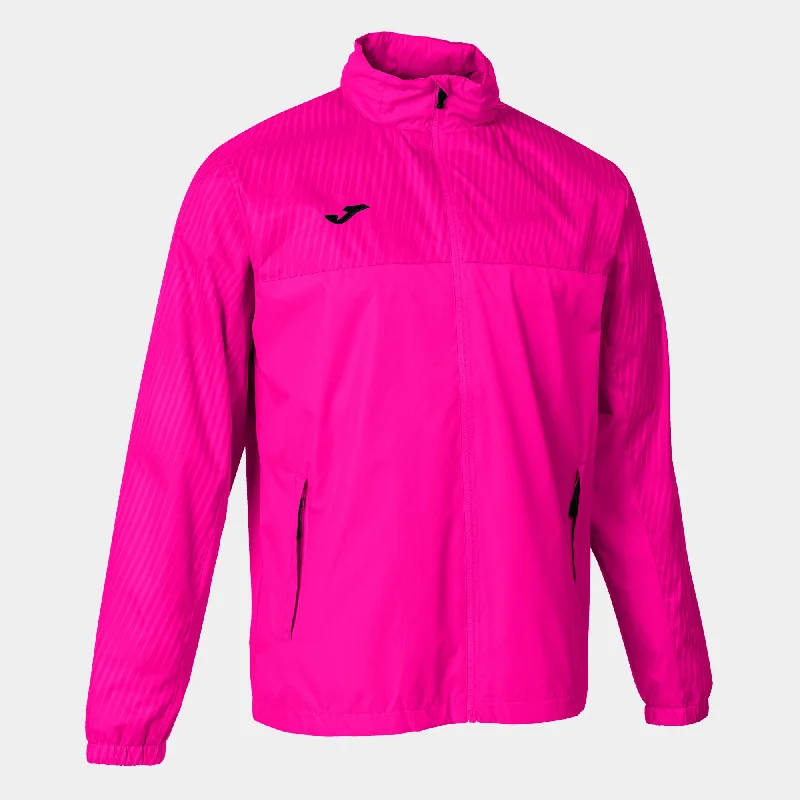 Sports Jacket with stretch-resistant-Joma Montreal Ladies Rain Jacket (Fucsia)