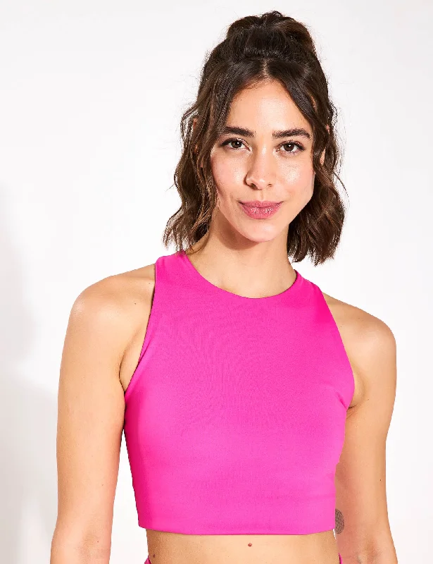 Sports bra with wide fit -Dylan Bra - Fuchsia