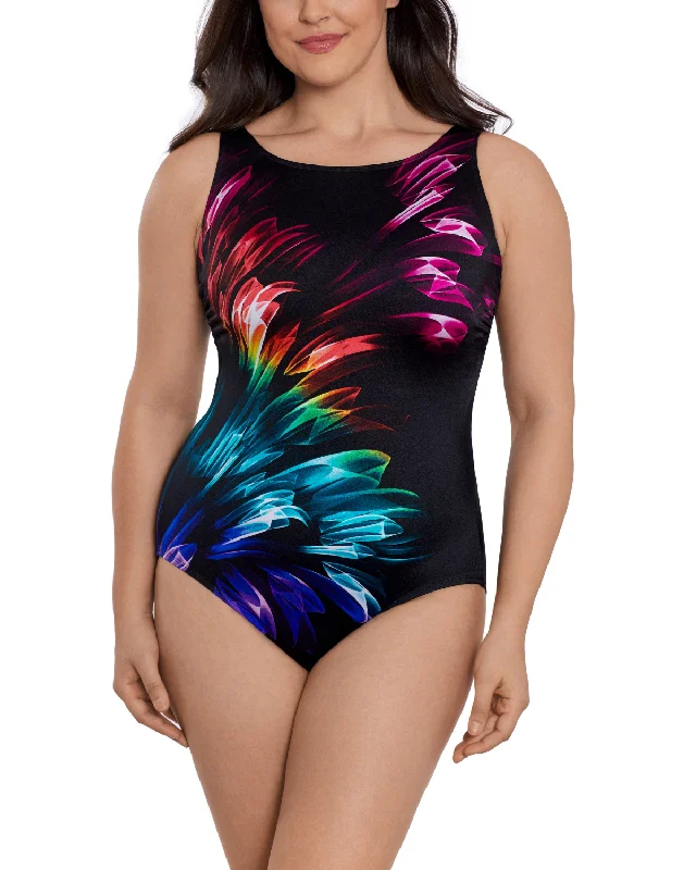 Swimwear with cover-up-2024 Longitude Hard Candy High Neck One Piece - L243301