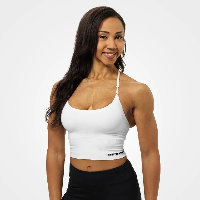 Sports bra with wide shape -Better Bodies Astoria Seamless Bra - White