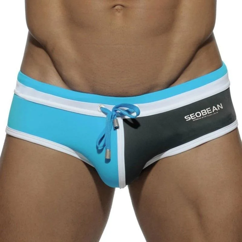 Swimwear designer-Seobean Two-toned Laced Swim Briefs