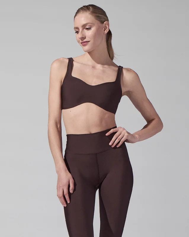 Sports bra with vault drills -HARLOW BRA [OAK]