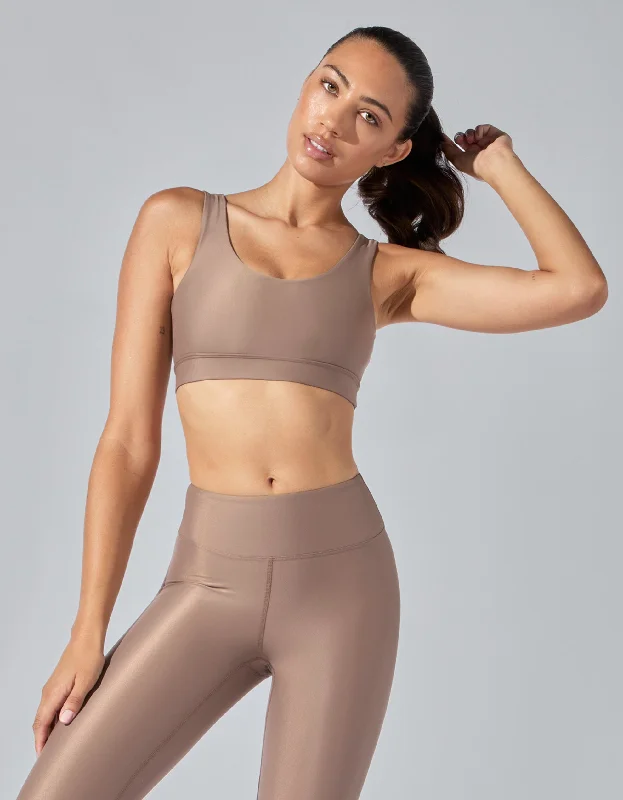 Sports bra with beam fitness -Density Bra [Taupe]