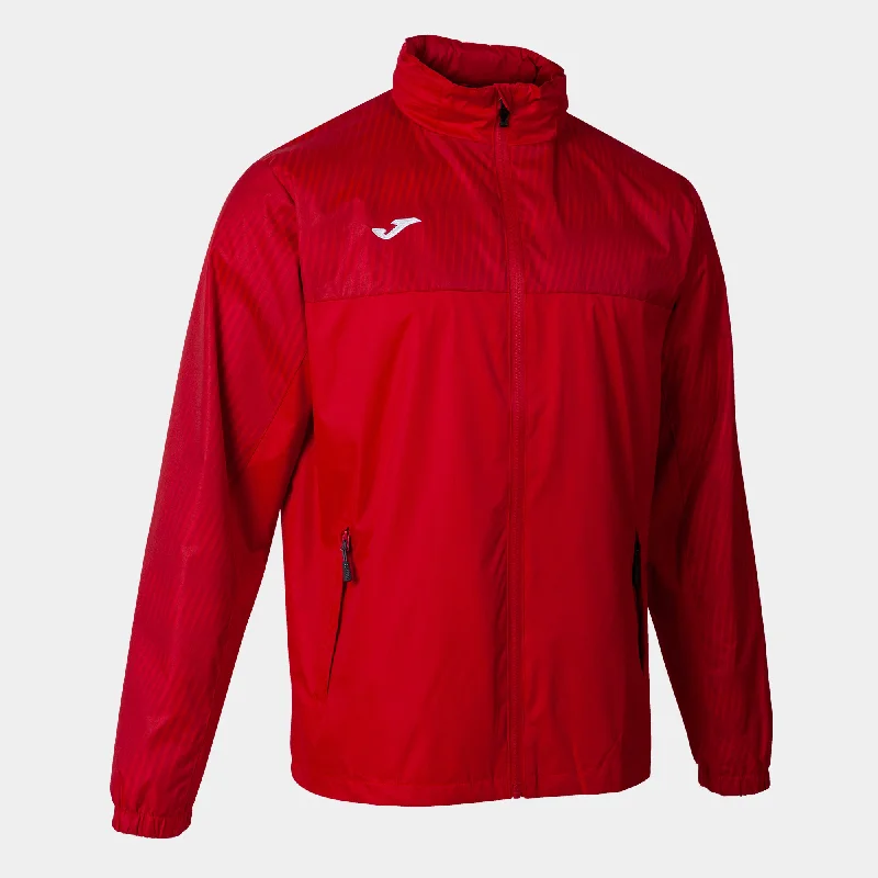 Sports Jacket with wind-resistant-Joma Montreal Ladies Rain Jacket (Red)