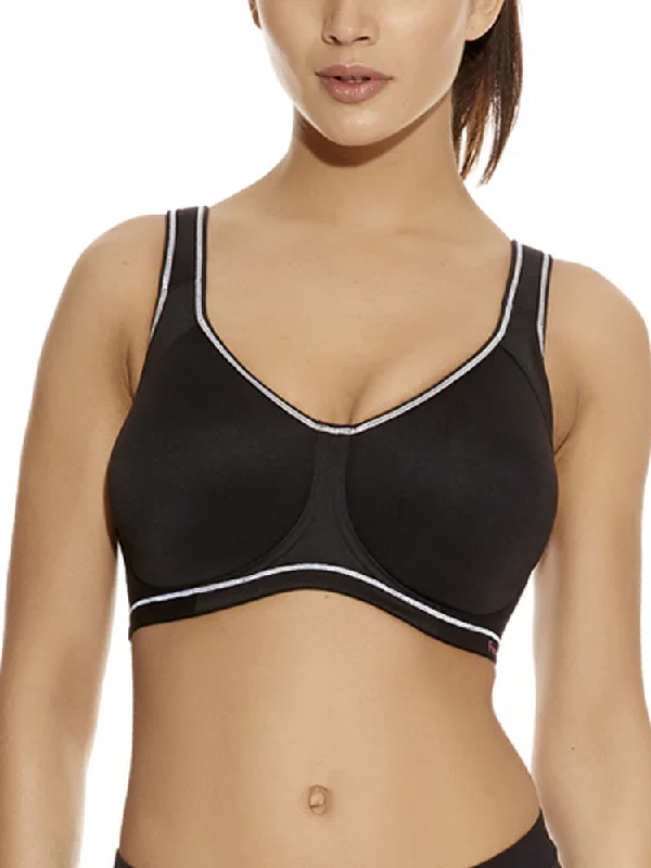 Sports bra with loop shape -Sonic Moulded Spacer Sports Bra -  Storm