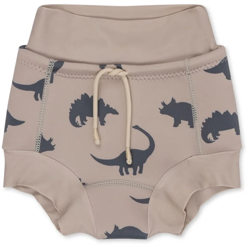 Sports shorts for floor drills -Konges Sløjd Bobbi Swim Shorts Dino Silhouette