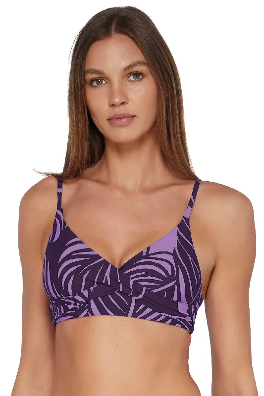 Sports bra for takraw games -Sunsets Mystic Palms Lyla Bralette Top