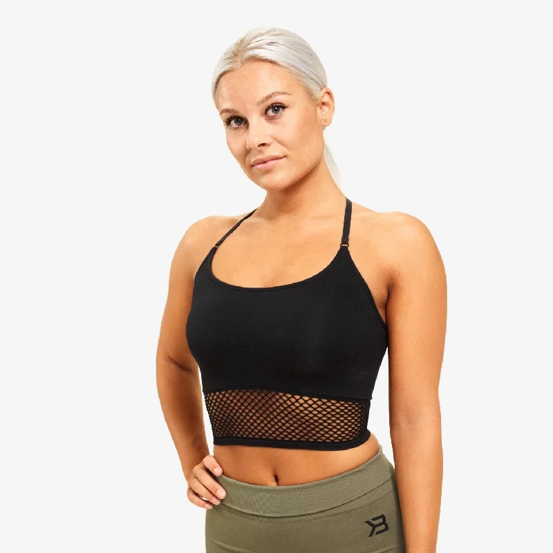 Sports bra with light seams -Better Bodies Bronx Seamless Bra - Black