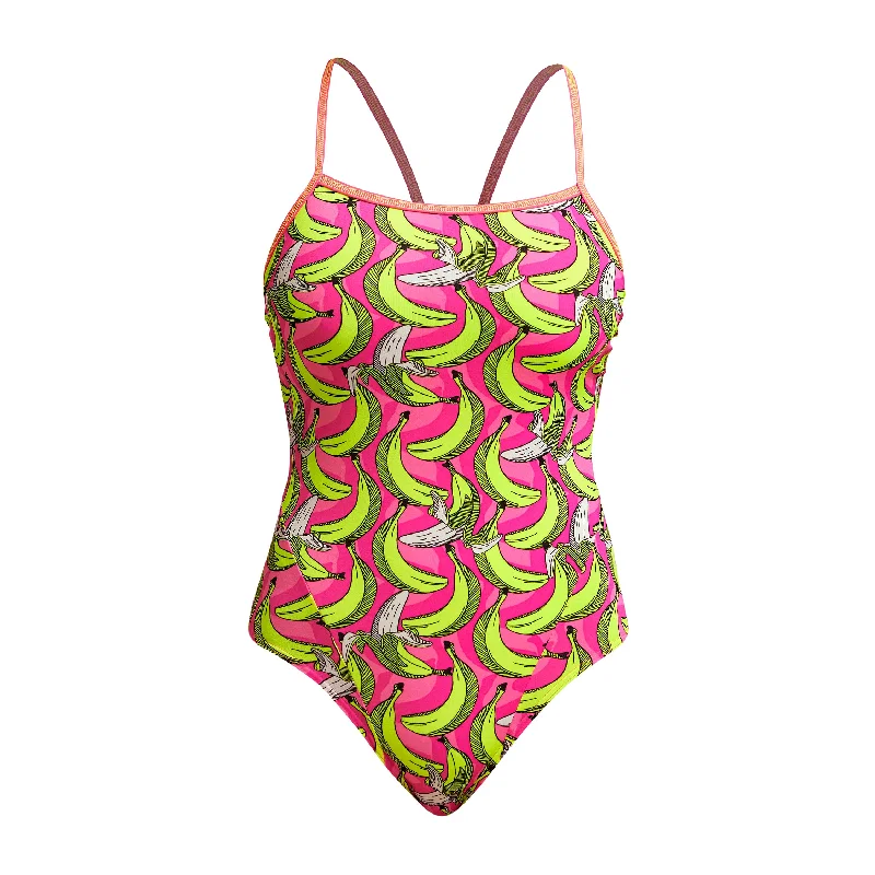 Swimwear with neon colors-B2 | Ladies Single Strap One Piece