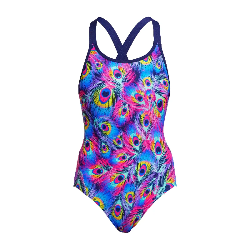 Swimwear UV protection-Peacock Paradise | Ladies Eclipse One Piece