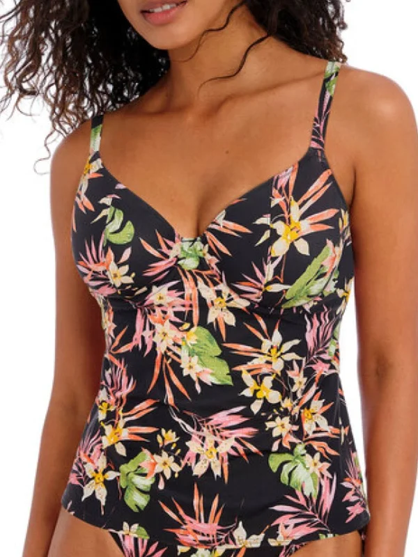 Savanna Sunset Plunge Tankini - Multi