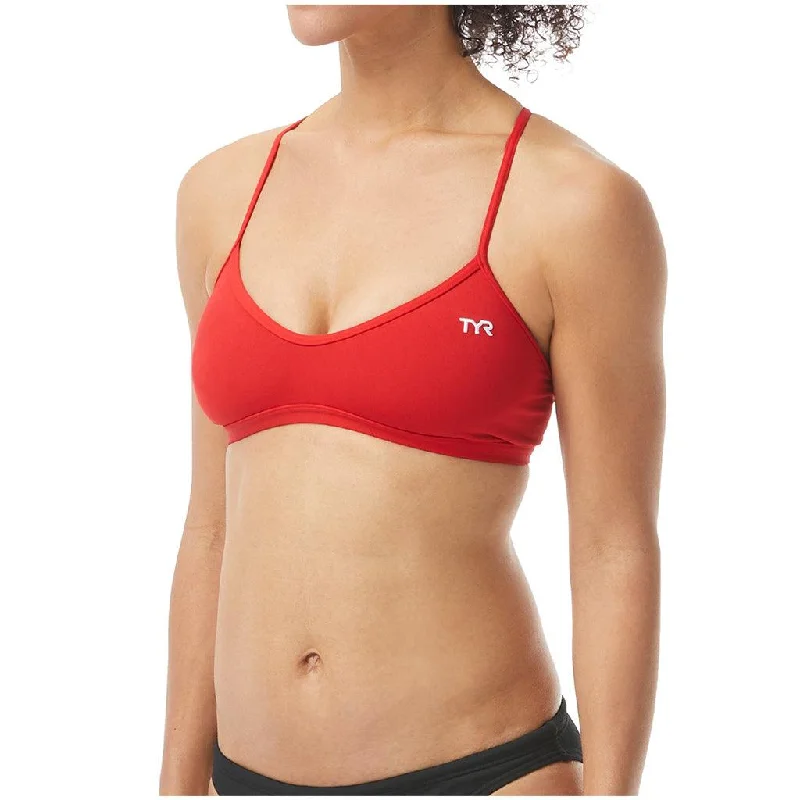 Swimwear quick dry-TYR Red Trinity Top