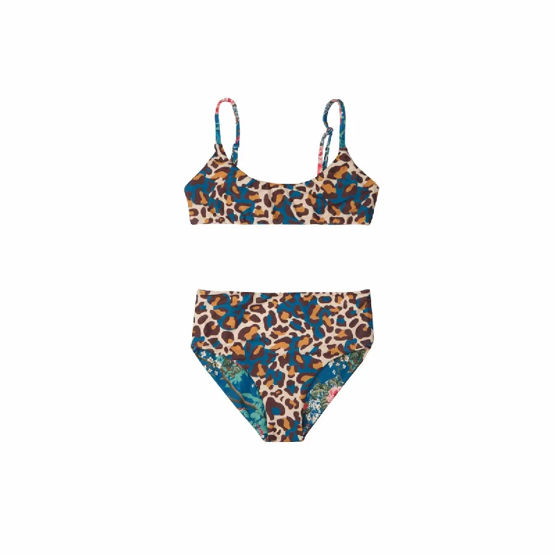 Swimwear with rugged texture-Reversible Bikini