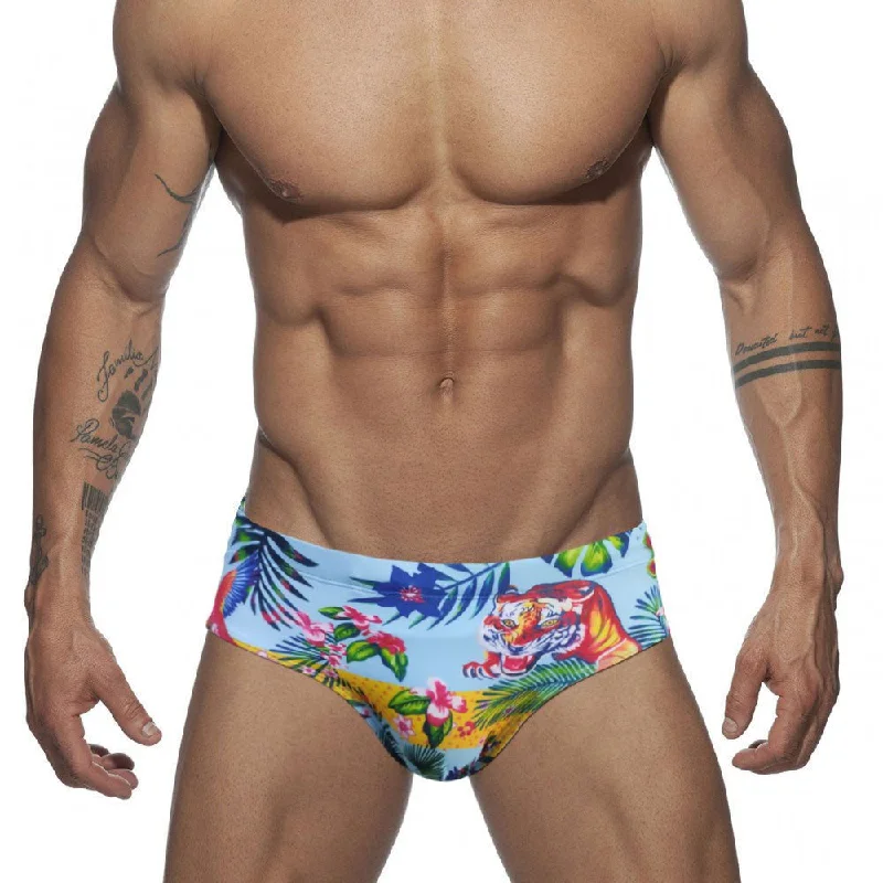 Swimwear with low-end fabric-Asian Tiger Swim Briefs